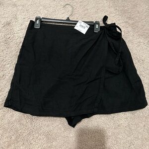 AE Linen Blend Faux Skort